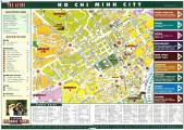 Туристическая карта исторического центра Хошимина