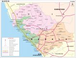 Каннур на карте Кералы