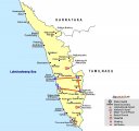 Курорт на карте Кералы (Индия)
