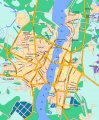 Карта-схема Воронежа с основными улицами