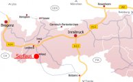 Серфаус на карте Австрии