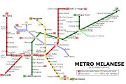 карта Милан