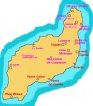 карта острова Лансароте