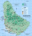Карта острова Барбадос