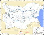 Карта железных дорог Болгарии