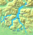 карта озера Комо
