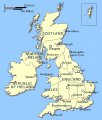 Карта Великобритании