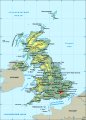Географическая карта Великобритании