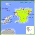 Карта острова Эгина