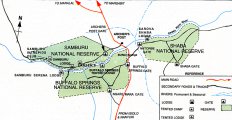 карта курорта Самбуру и Шаба