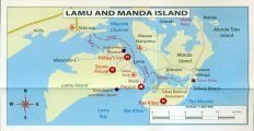 карта острова Ламу