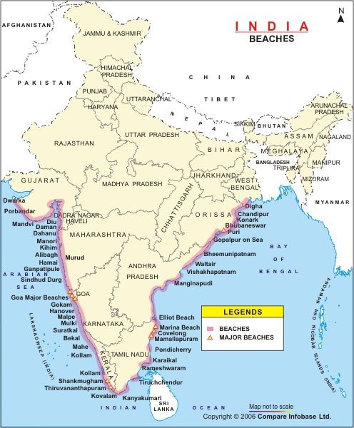 Индия гоа на карте
