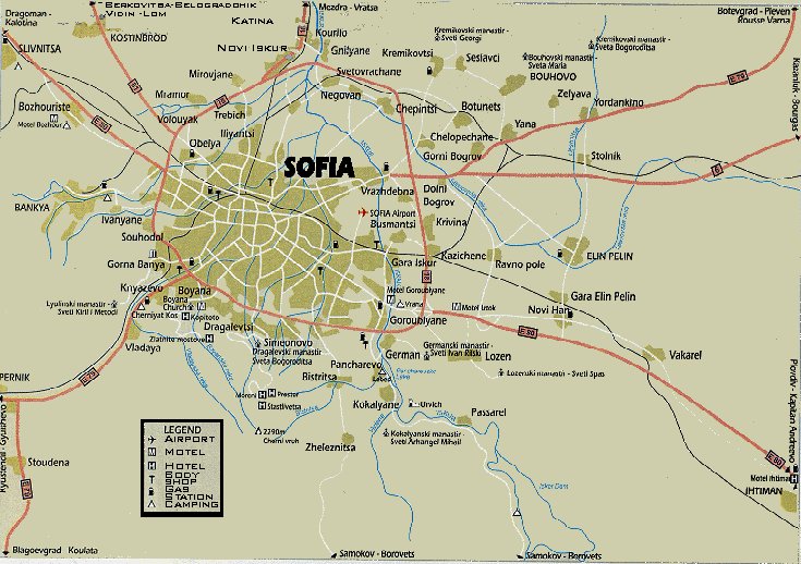карта на софия Карты Софии (Болгария). Подробная карта Софии на русском языке с  карта на софия