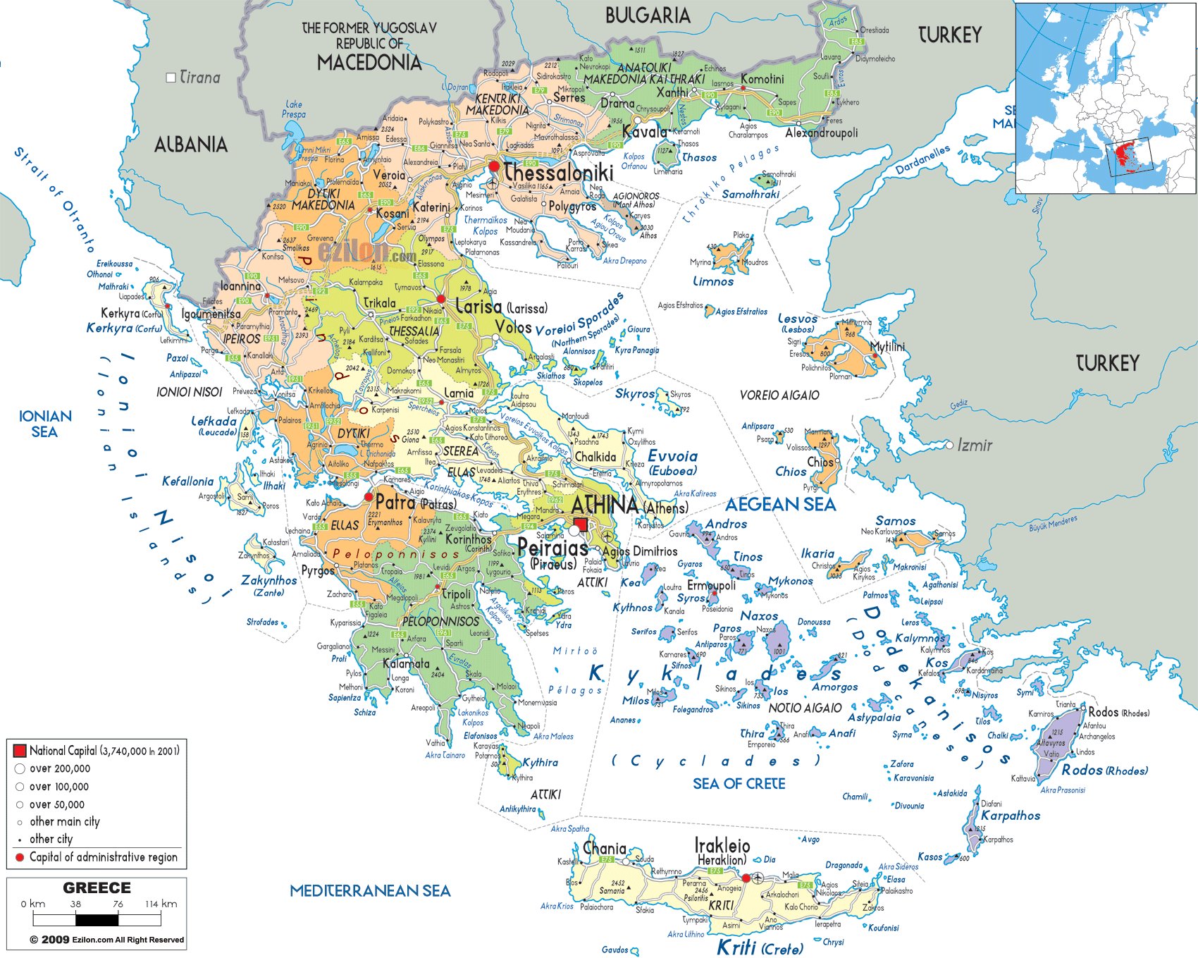 греция гугл карта