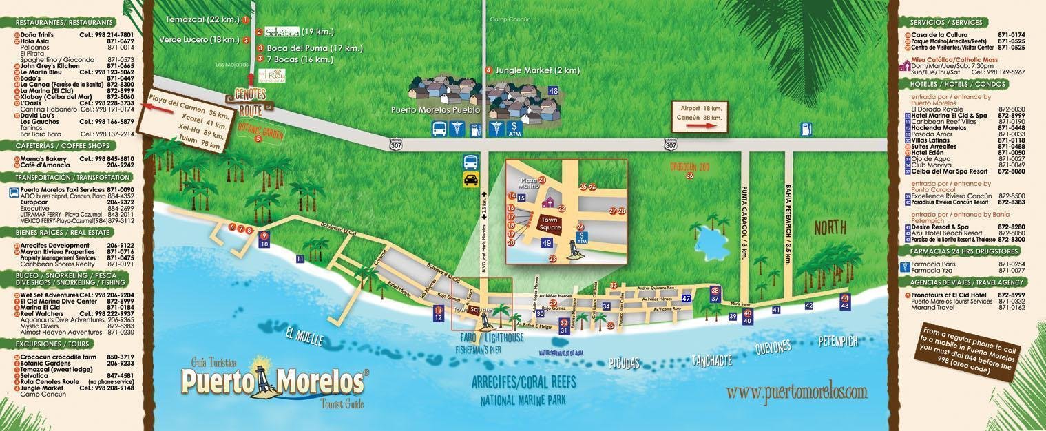 Карта курорта.
