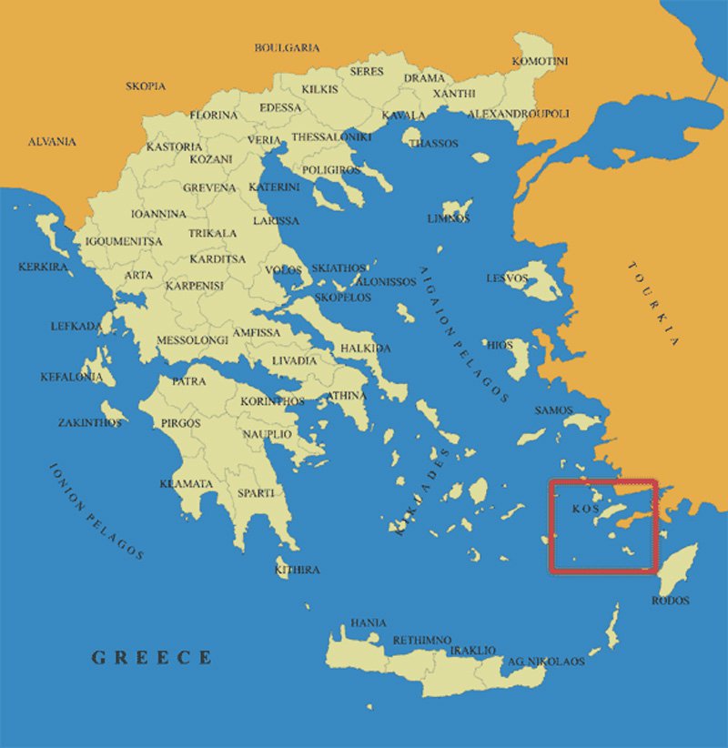 Остров Кос в Греции - 
