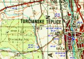 карта курорта Турчианске Теплице