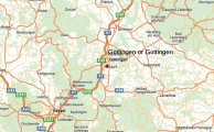 карта расположения курорта Гёттинген