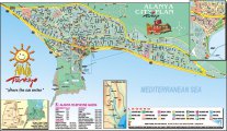 карта курорта Аланья