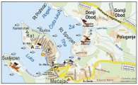 карта курорта Цавтат - Южная Далмация