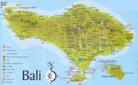 Туристическая карта Бали