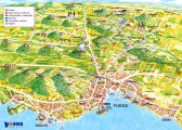 карта курорта Водице - Северная Далмация