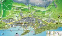 карта курорта Макарска - Средняя Далмация