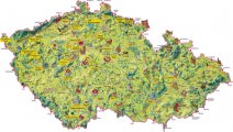 карта расположения курорта Подебрады