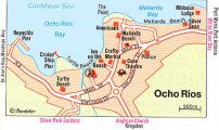 карта курорта Очо Риос