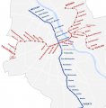 карта метро города Варшава