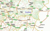 карта расположения курорта Крыница