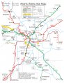 карта метро курорта Атланта