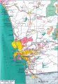 карта города Сан-Диего и его окрестностей