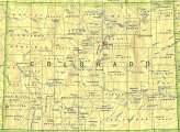 карта Колорадо