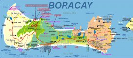 подробня карта острова Боракай