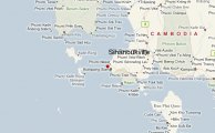 карта расположения курорта Сиануквиль
