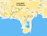 подробная карта курорта Порламар