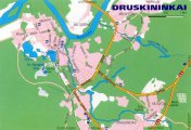 карта города Друскининкай