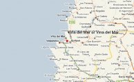 карта расположения курорта Винья дель Мар
