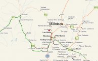 карта расположения курорта Мендоса