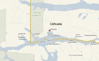 карта расположения курорта Ушуайя