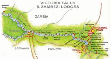 карта водопадов Виктории