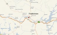карта города Фредериктон