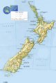 карта новой Зеландии