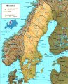 карта страны Швеция