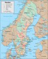подробная карта Швеции