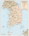 подробная карта Южной Кореи