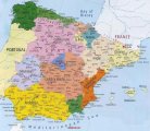Подробная карта Испании с городами