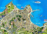 Карта города Миконос