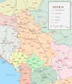 Политическая карта Сербии